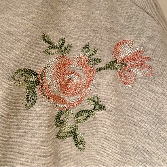 Anthropologie Swingy Fringe Poncho with Embroidered Flowers - Picture 5 of 7